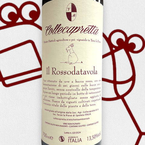 Collecapretta 'Vino Rosso da Tavola' 2024 Umbria, Italy - Williston Park Wines & Spirits