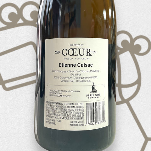 Etienne Calsac 'Clos des Maladries' Grand Cru Avize 2021 Champagne, France