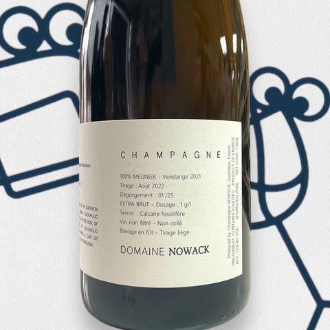 Domaine Nowack 'Les Terres Bleues' Extra Brut 2021 Champagne, France