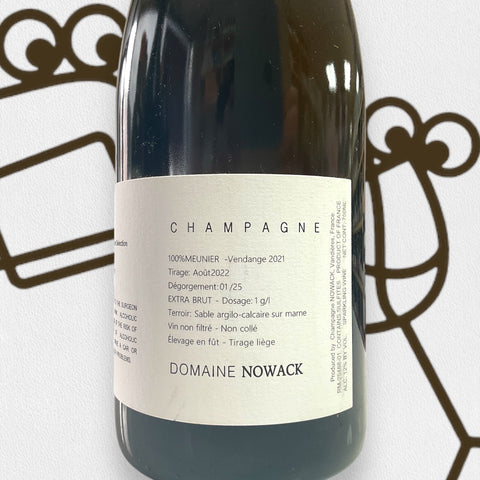Domaine Nowack 'La Fontinette' Blanc de Meunier Extra Brut 2021 Champagne, France