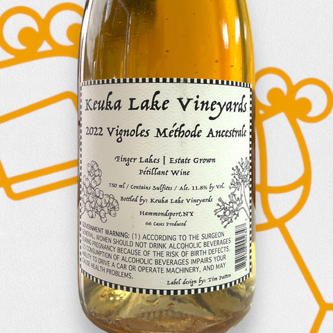 Keuka Lake Vineyards 'Vignoles Methode Ancestrale Pet-Nat' 2022 Finger Lakes, NY