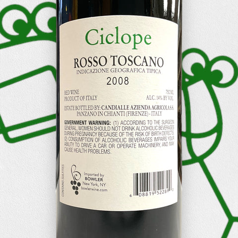 Candialle 'Ciclope Rosso Toscano' 2008 Tuscany, Italy