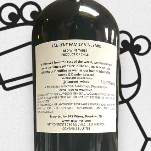 Vina Laurent 'Generoso' Syrah 2024 Maipo Valley, Chile