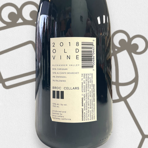 Broc Cellars 'Old Vine' Carignan 2018 Alexander Valley, California - Williston Park Wines & Spirits