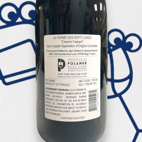 Jean Delobre La Ferme des Sept Lunes Saint-Joseph Chemin Faisant 2021 Rhone, France