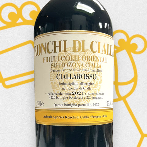 Ronchi di Cialla 'Ciallarosso' 2021 Friuli, Italy - Williston Park Wines & Spirits