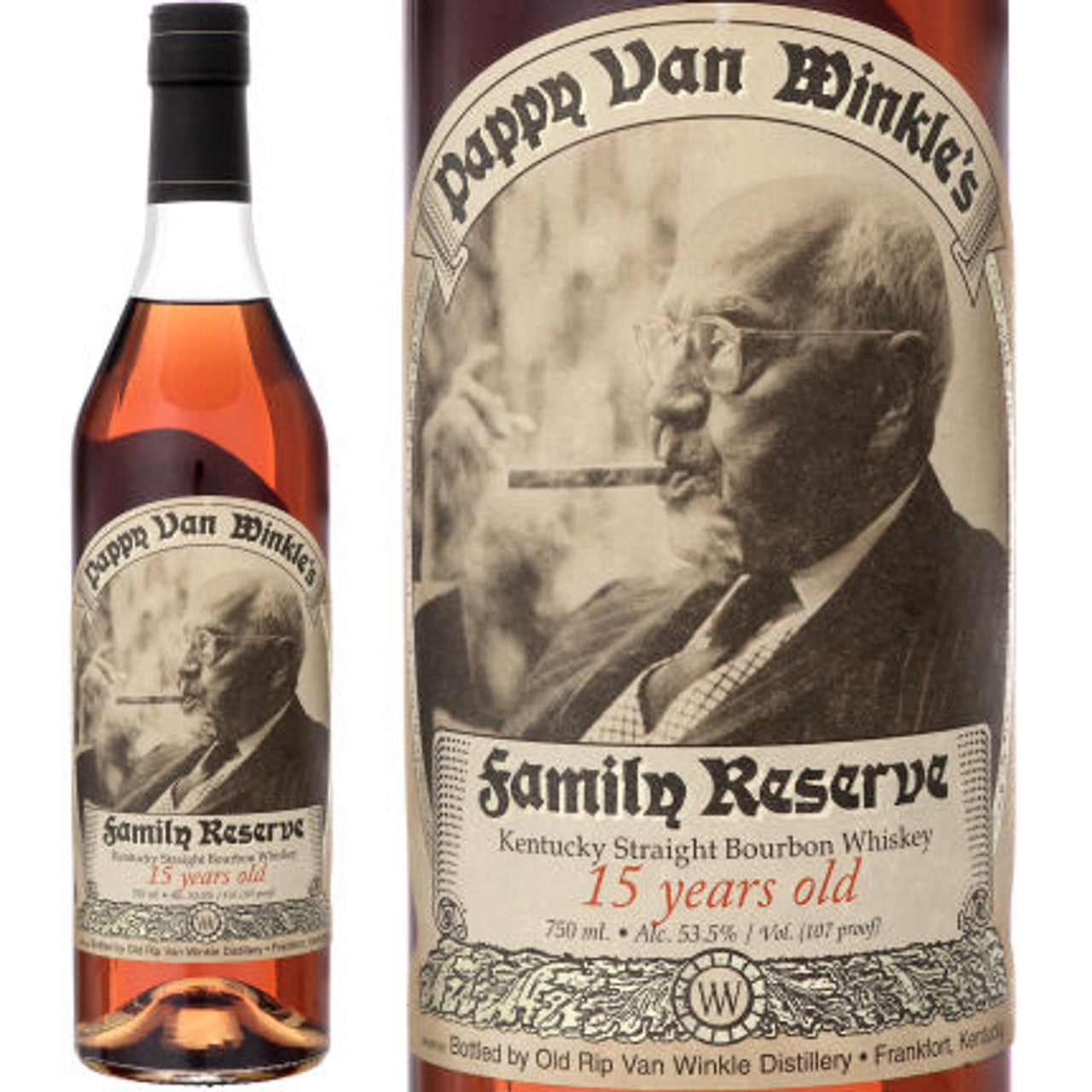 Old Rip Van Winkle 'Pappy Van Winkle's Family Reserve' 15 Year Old Kentucky Straight Bourbon Whiskey