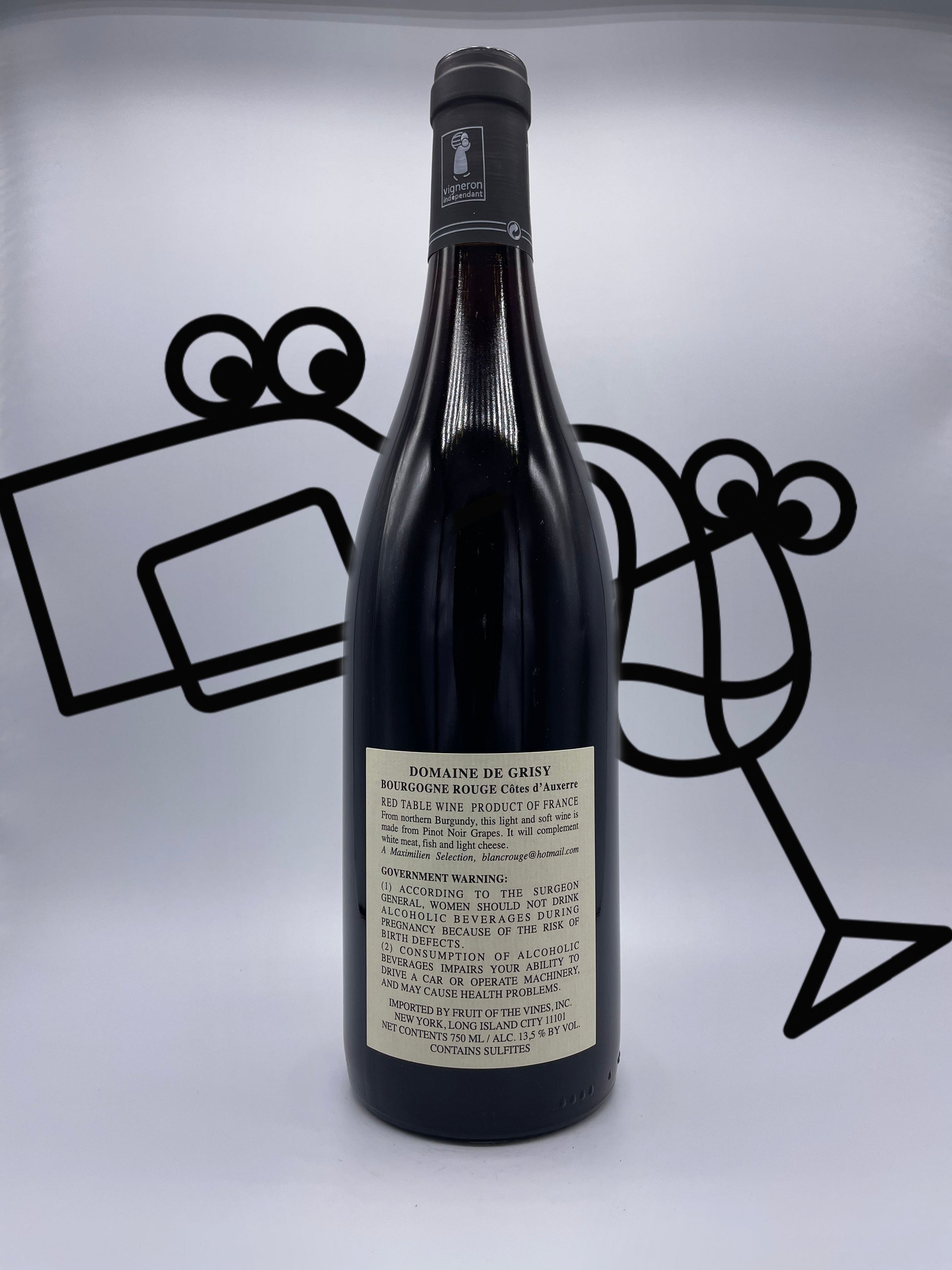 Domaine de Grisy Pinot Noir Burgundy, France - Williston Park Wines & Spirits
