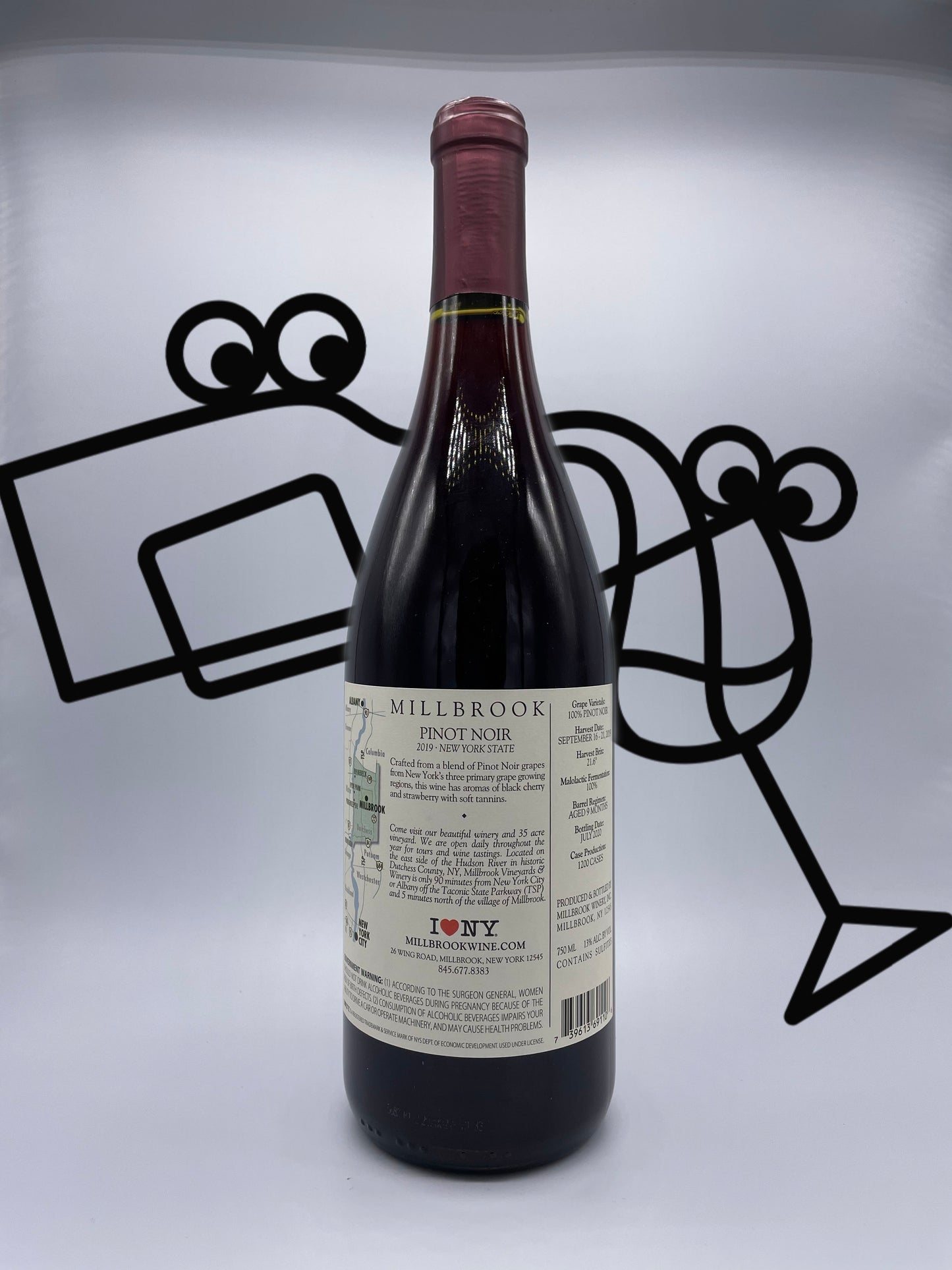 Millbrook Winery Pinot Noir Hudson River Region, New York - Williston Park Wines & Spirits