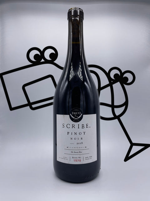 Scribe Pinot Noir Sonoma California Williston Park Wines