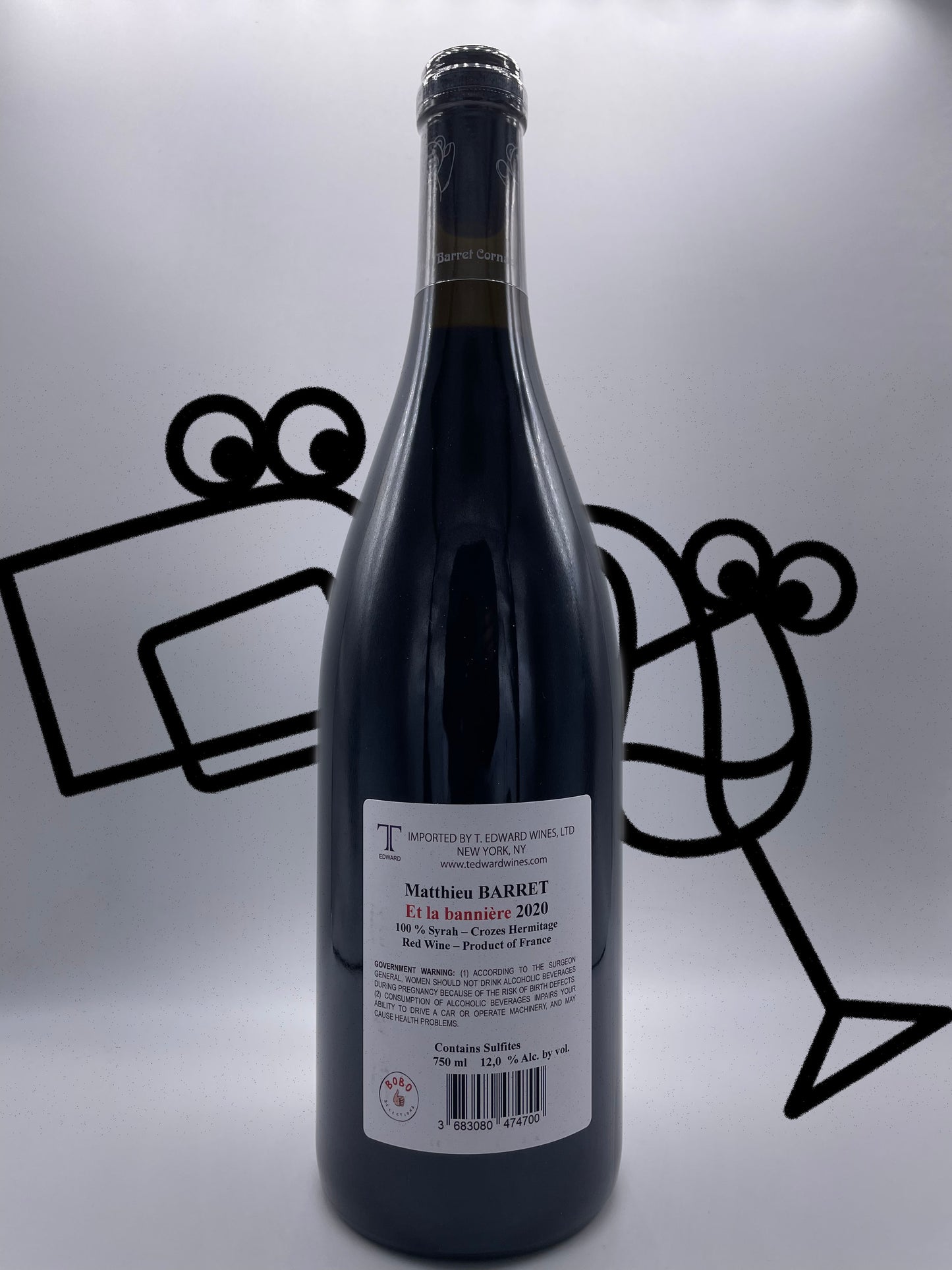 Matthieu Barret 'Et la Banniére' Crozes-Hermitage 2020 Rhone Valley, France - Williston Park Wines & Spirits