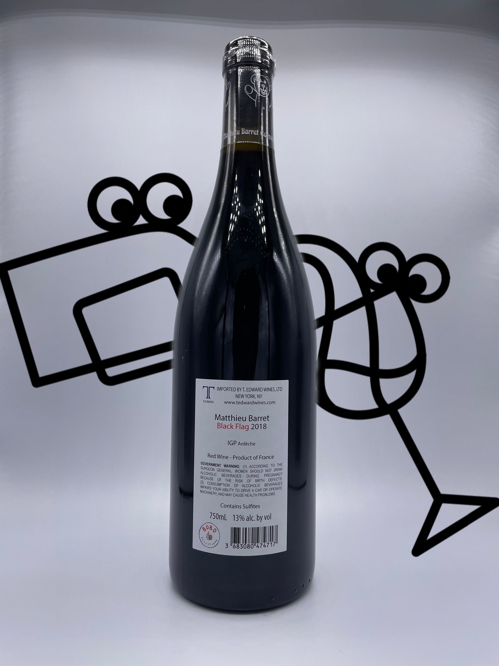 Matthieu Barret 'Black Flag' Ardèche, France - Williston Park Wines & Spirits