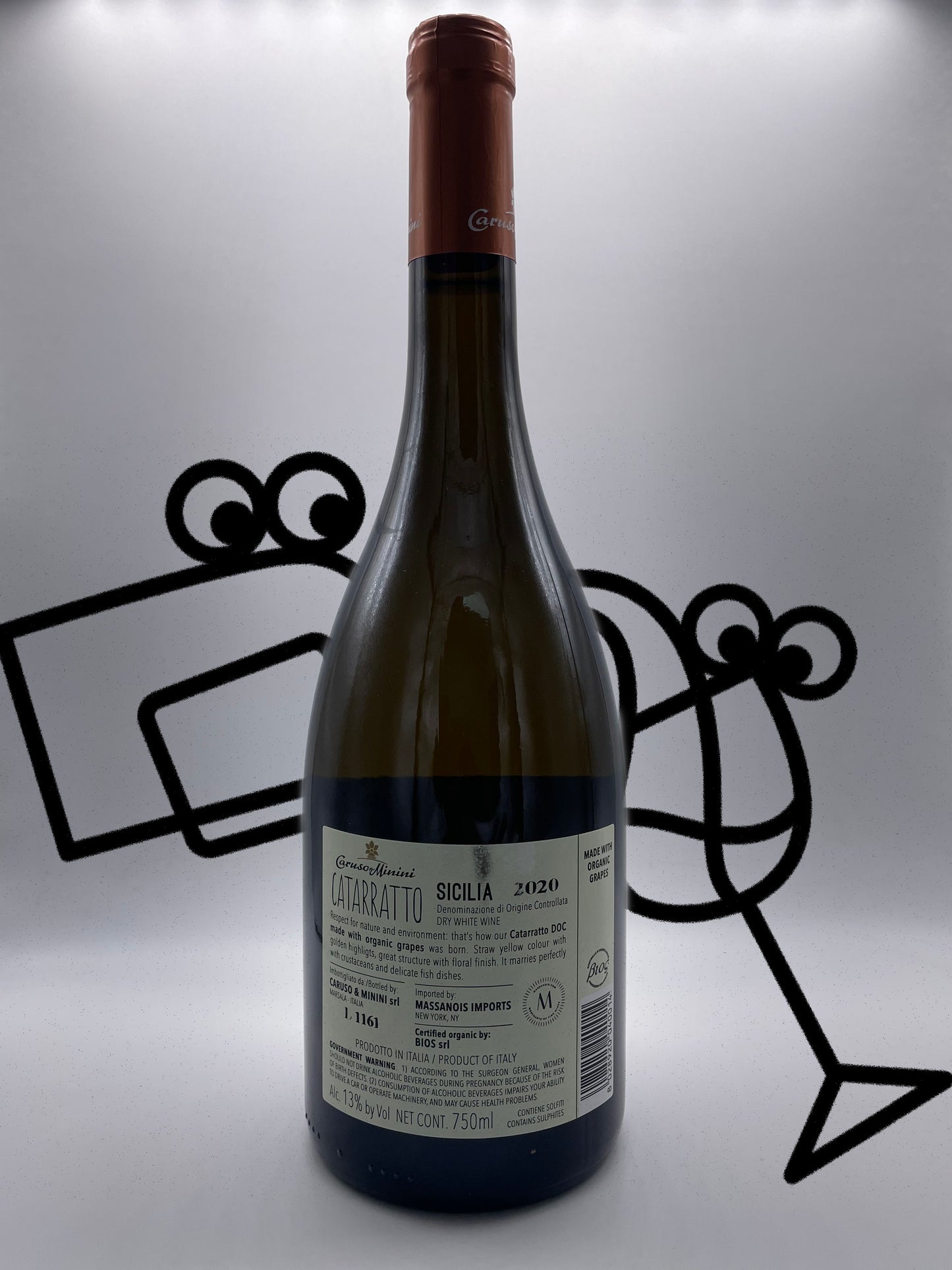 Caruso & Minini 'Naturalmente Bio' Catarratto 2020 Sicily, Italy - Williston Park Wines & Spirits