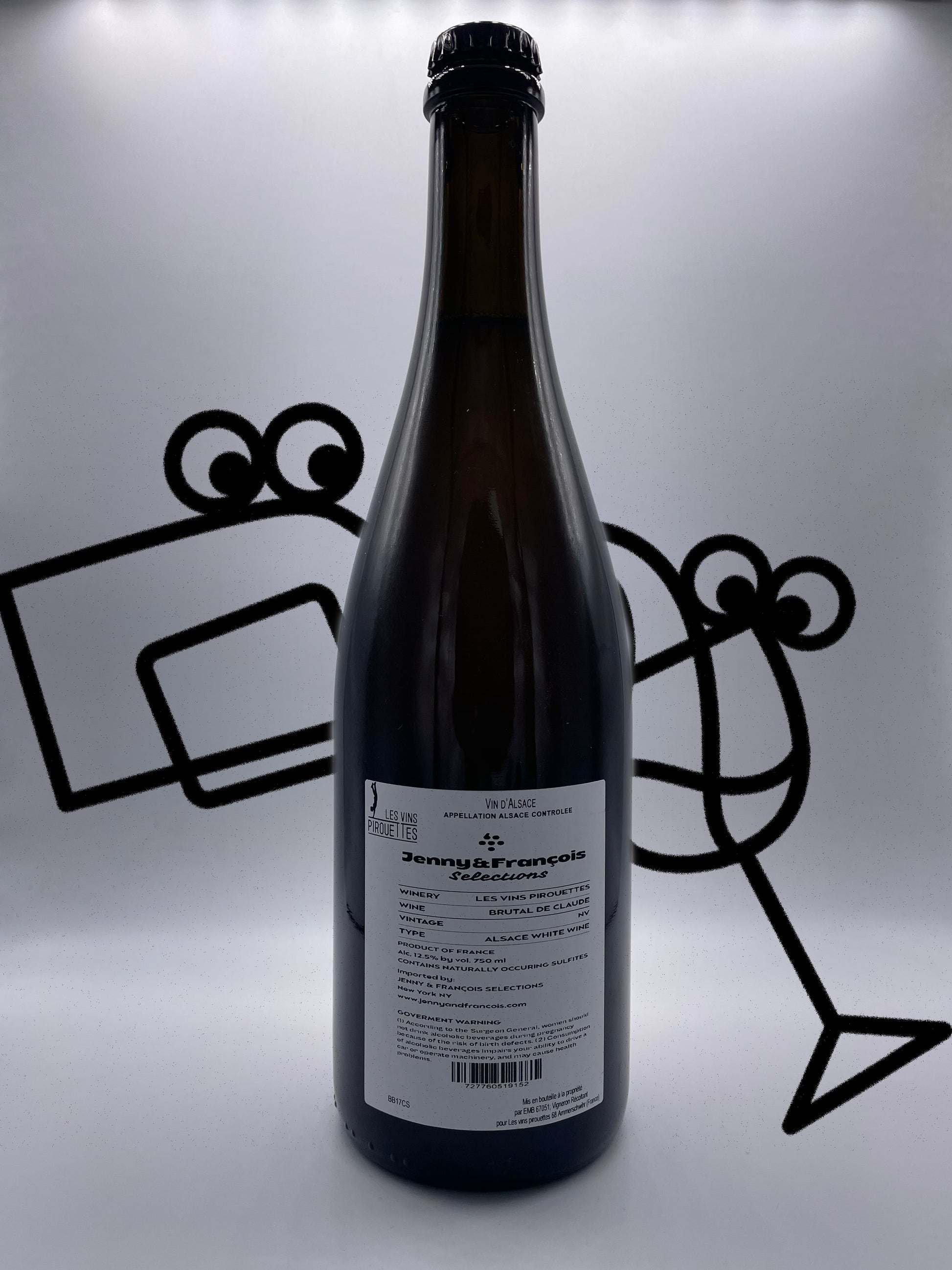 Les Vins Pirouettes 'Le Brutal de Claude Blanc' NV Alsace, France - Williston Park Wines & Spirits