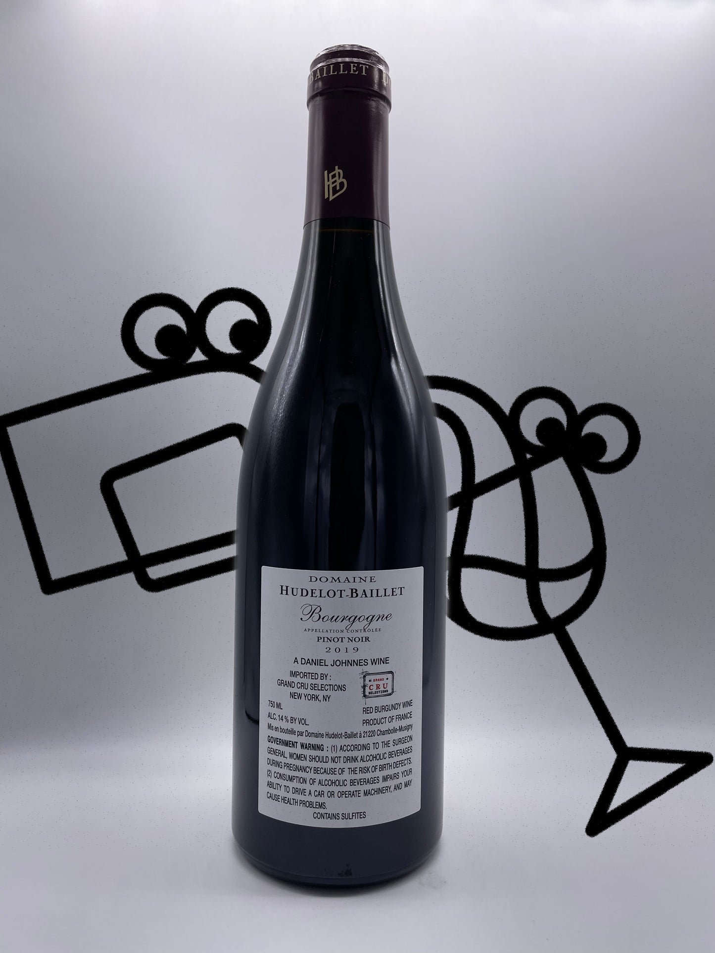 Hudelot-Baillet Bourgogne Pinot Noir 2019 France - Williston Park Wines & Spirits