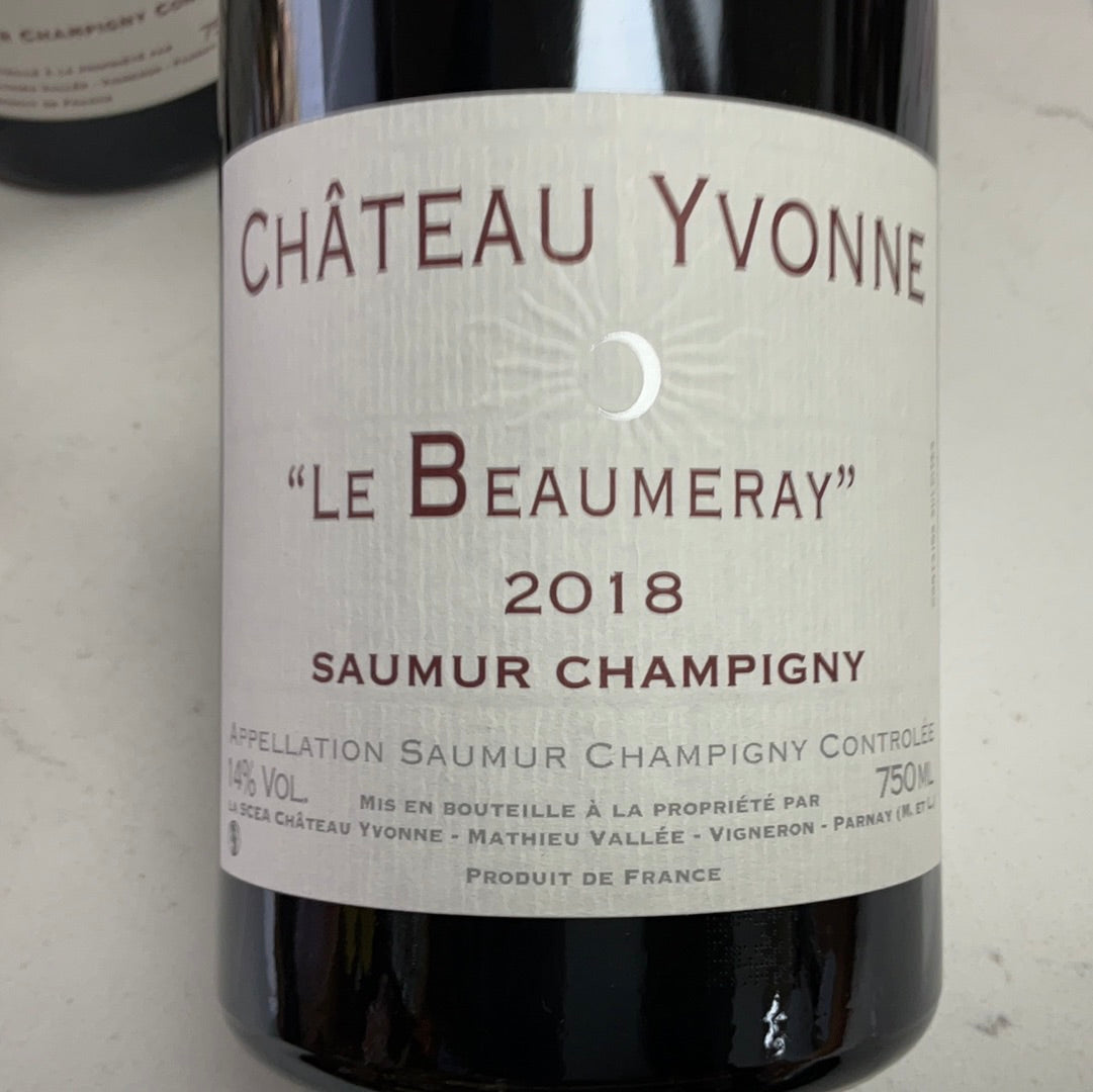 Chateau Yvonne Saumur-Champigny 'Le Beaumeray' 2018 Loire Valley, France - Williston Park Wines & Spirits