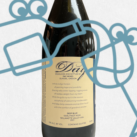 Day Wines 'Deep Blue' Pinot Noir 2021 Willamette Valley, Oregon - Williston Park Wines & Spirits