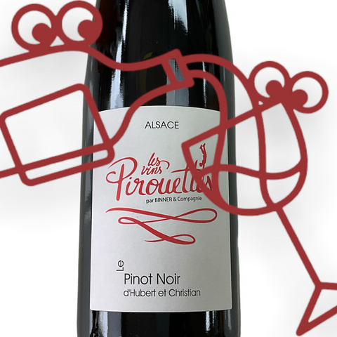 Les Vins Pirouettes Pinot Noir d’Hubert et Christian 2018 Alsace, France - Williston Park Wines & Spirits
