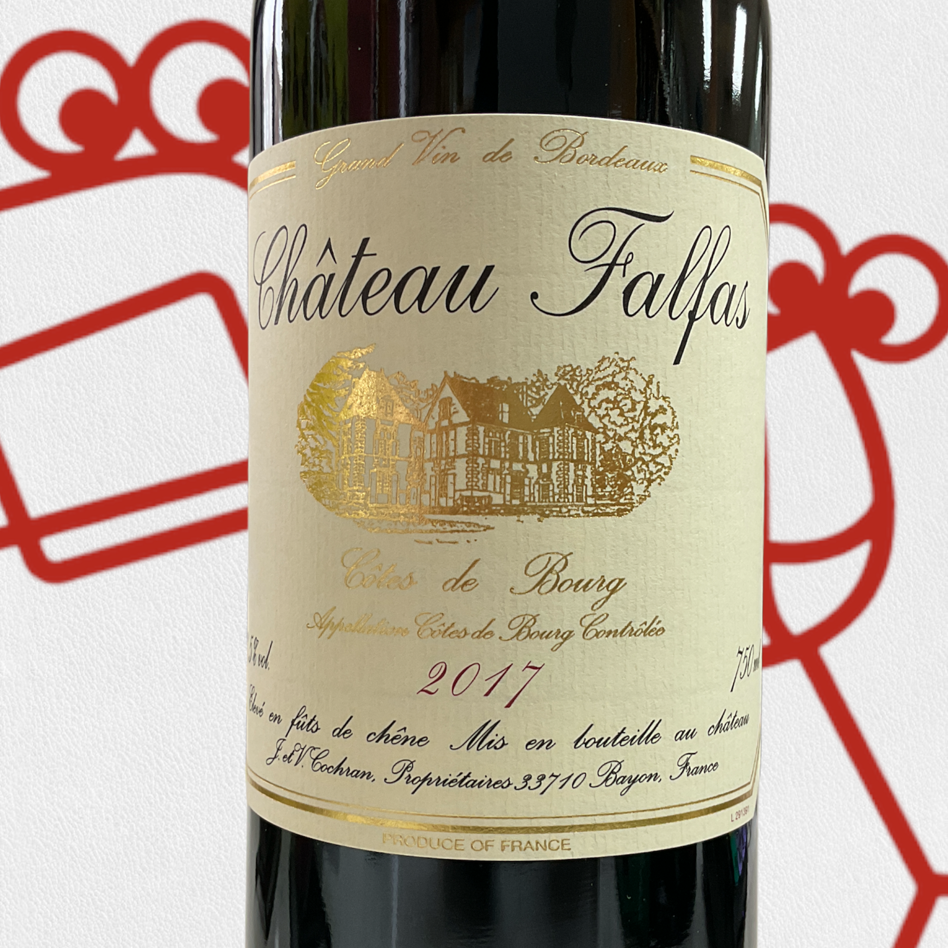 Chateau Falfas 'Cotes de Bourg' 2017 Bordeaux, France - Williston Park Wines & Spirits