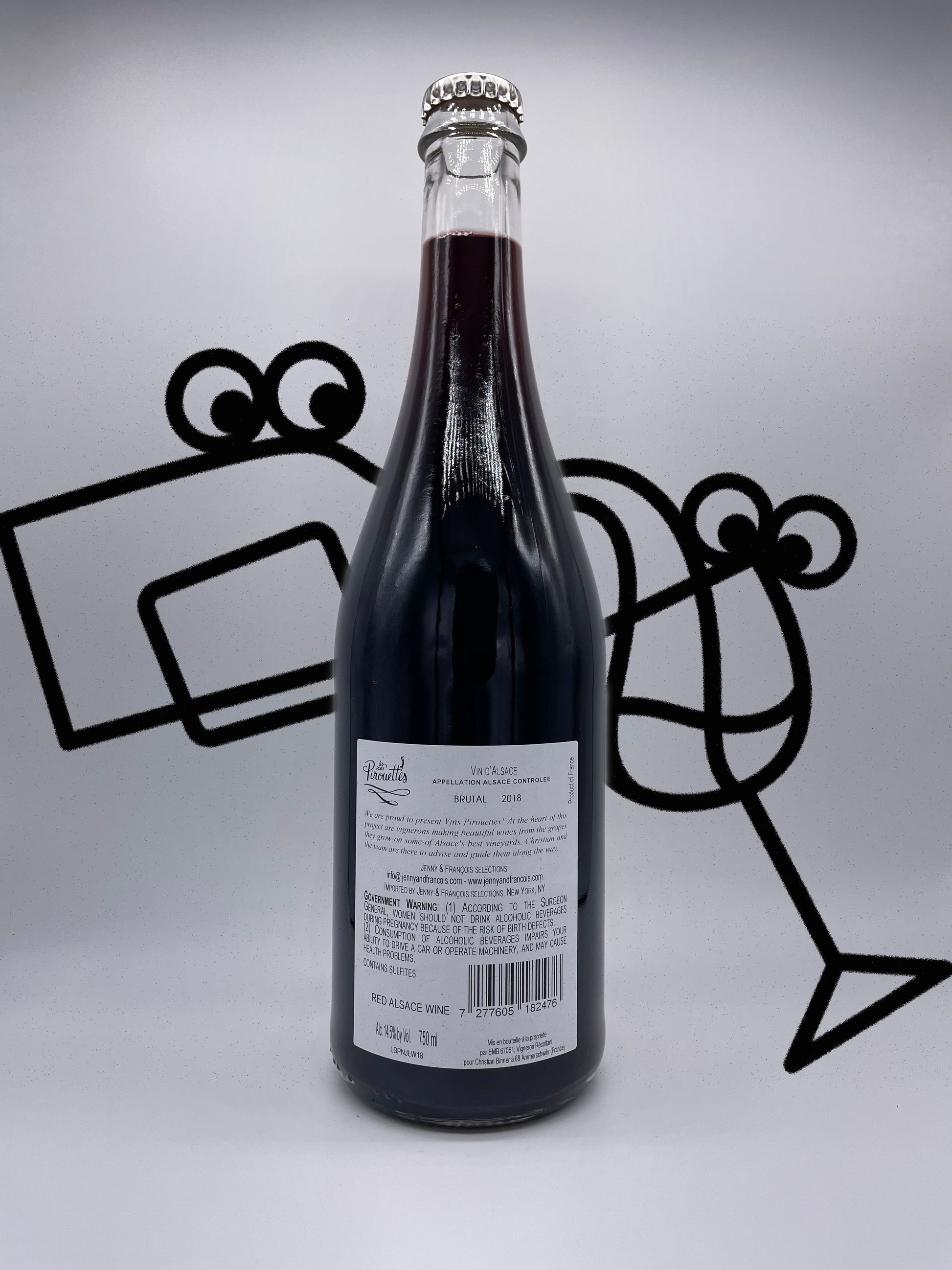 Les Vins Pirouettes 'Le Brutal de Jean Luc' Pinot Noir - Williston Park Wines & Spirits