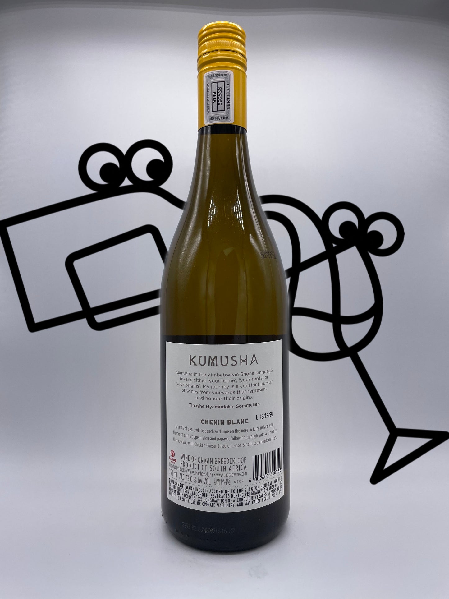 Kumusha Chenin Blanc 2020 Western Cape, South Africa - Williston Park Wines & Spirits