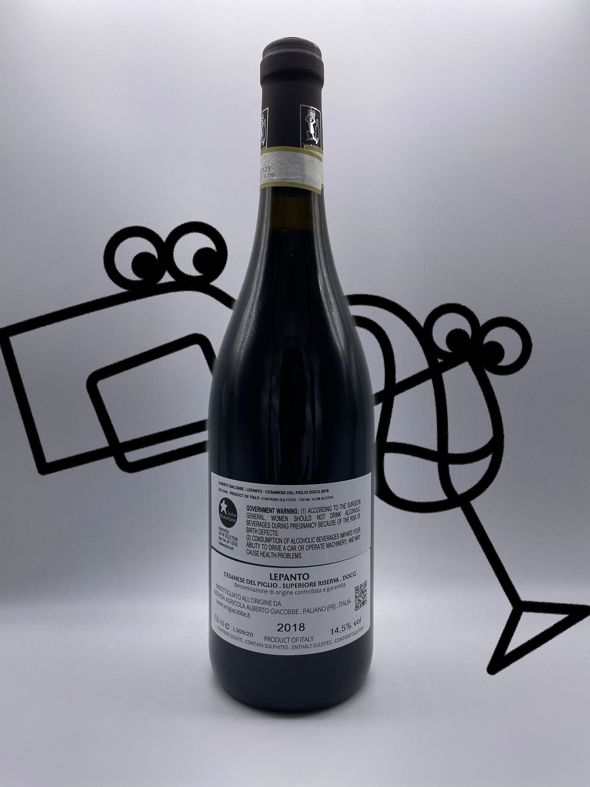Alberto Giacobbe 'Lepanto' 2018 Cesanese del Piglio Superoire Reserva - Williston Park Wines & Spirits