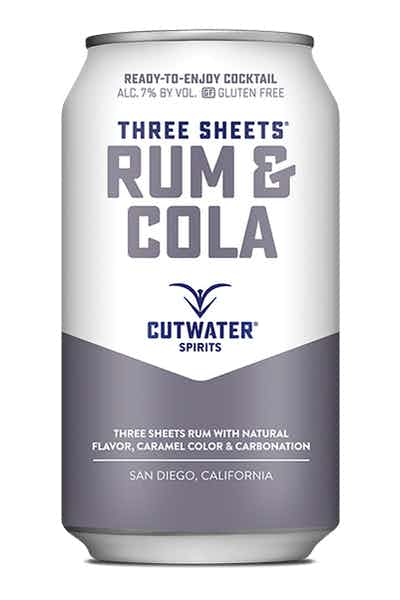 Cutwater Three Sheets Rum & Cola 4 Pack - Williston Park Wines & Spirits
