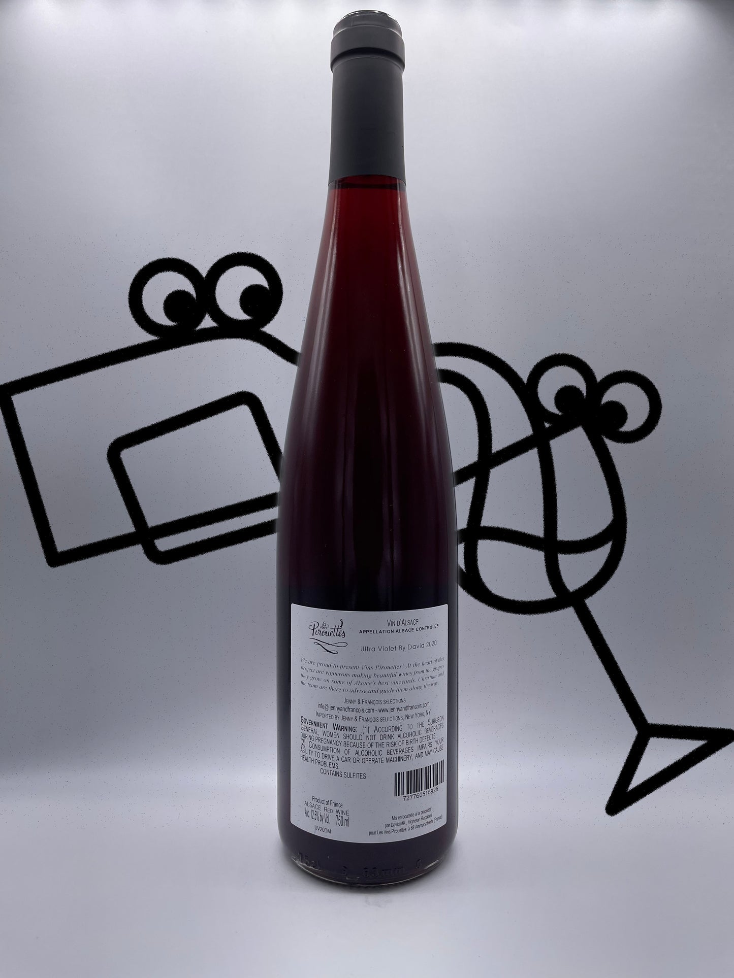 Les Vins Pirouettes 'Ultra Violet de David' 2020 Alsace, France - Williston Park Wines & Spirits