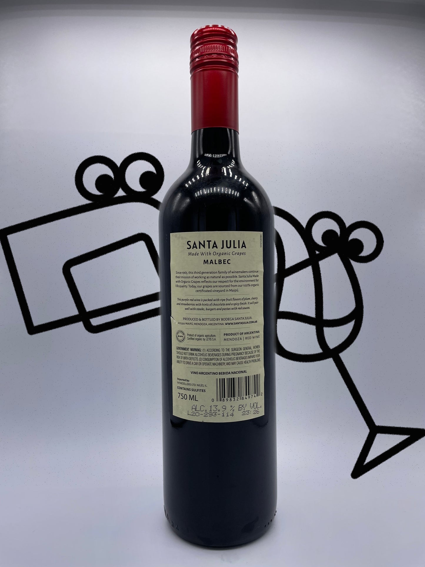 Santa Julia 'Organic' Malbec 2020 Mendoza - Williston Park Wines & Spirits